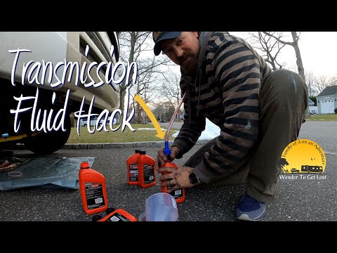 NO MESS Transmission Fluid Fill Hack | RV Maintenance