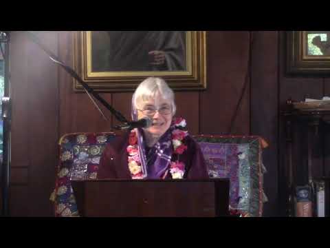 Srimad Bhagavatam Class 1.19.37 by HG Madhava-priya DD at New Talavana (03/26/2019)