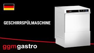 Lave-verres professionnel - Tactile - 3,30kW - avec pompes à détergent, de liquide de rinçage et de vidange