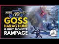 Monster Hunter Rise | Goss Harag Hunt & Multi Monster Rampage Mayhem Gameplay