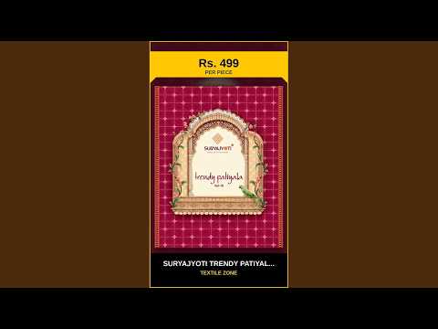 Suryajyoti Trendy Patiyala Vol 19 – product video thumbnail