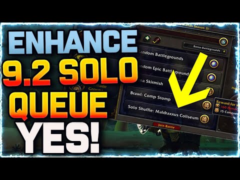 🔥SOLO QUEUE TESTING! Enhance Shaman | Shadowlands PvP Arena