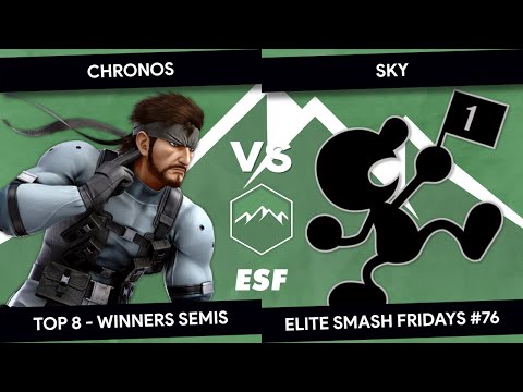Elite Smash Fridays #76 - Chronos (Snake) vs Sky (Mr. Game and Watch) - Top 8 - Winners Semis