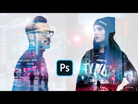 Neon Glow Effect Portrait Photoshop Tutorial