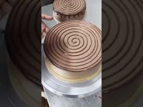 caramel chocolate cake decorating#shorts#