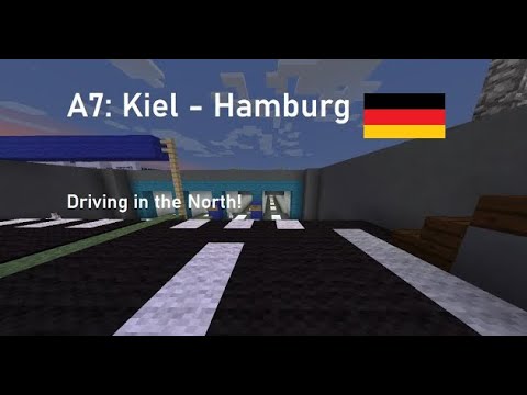 Minecraft Autobahns (2024/07): Germany A7 Kiel-Hamburg (Dreieck Bordesholm-Horster Dreieck)