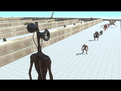📢 SIREN HEAD DEATHRUN - Animal Revolt Battle Simulator