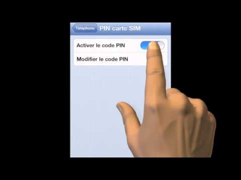 comment modifier code pin iphone