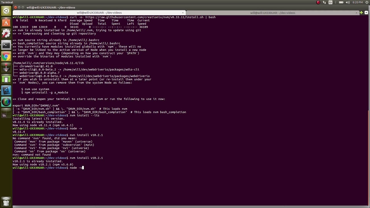 01 Install Node - WebdriverIO