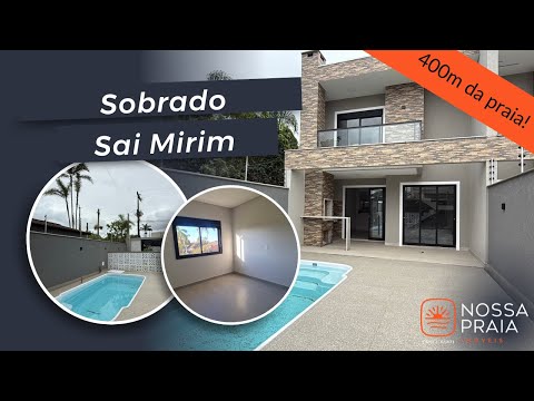 Vídeo - Sobrado com 3 dormitórios à venda, 146 m² por R$ 1.200.000,00 - Sai Mirim - Itapoá/SC - Sobrado em Sai Mirim, Itapoá - à venda - Nossa Praia Imóveis