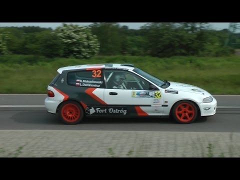 5 Rajd Zamkowy 2015 - Kamil Makuchowski Łukasz Denkiewicz Honda Civic by OesRecords