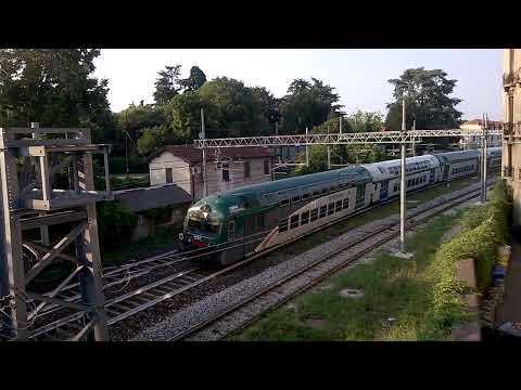 E464 286 Trenord+5 2 piani Trenord e XMPR - Monza 09/07/2016