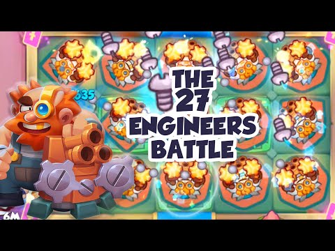 The 27 ENGINEERS Battle - Throwing Bolts - Rush Royale