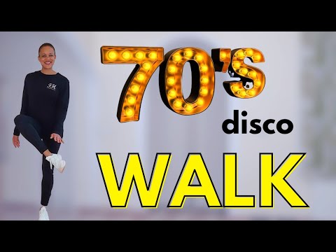 70s Disco Walking Workout - Steady State Cardio - Burn Fat, Mood Booster, No Jumping