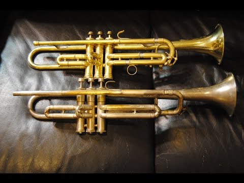 Comparison: 2 Vintage Narrow Wrap Trumpets (Peashooter Models)