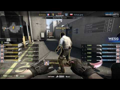EnVyUs vs VP - Happy 1v4 |WESG 2016 Europe & CIS Regional Finals|