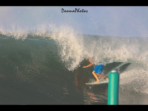 Solid swell rolls in to Lahaina Harbor