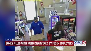 Boxes filled with weed discovered by Fedex employees