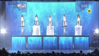 [HD]121229 SBS Gayo Daejun - Mystic White - Mermaid Princess - Jiyoung, Bora, Lizzy, Sunhwa, Gayoon