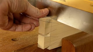 How to Cut a DOVETAIL JOINT with Hand Tools (Quick Version)