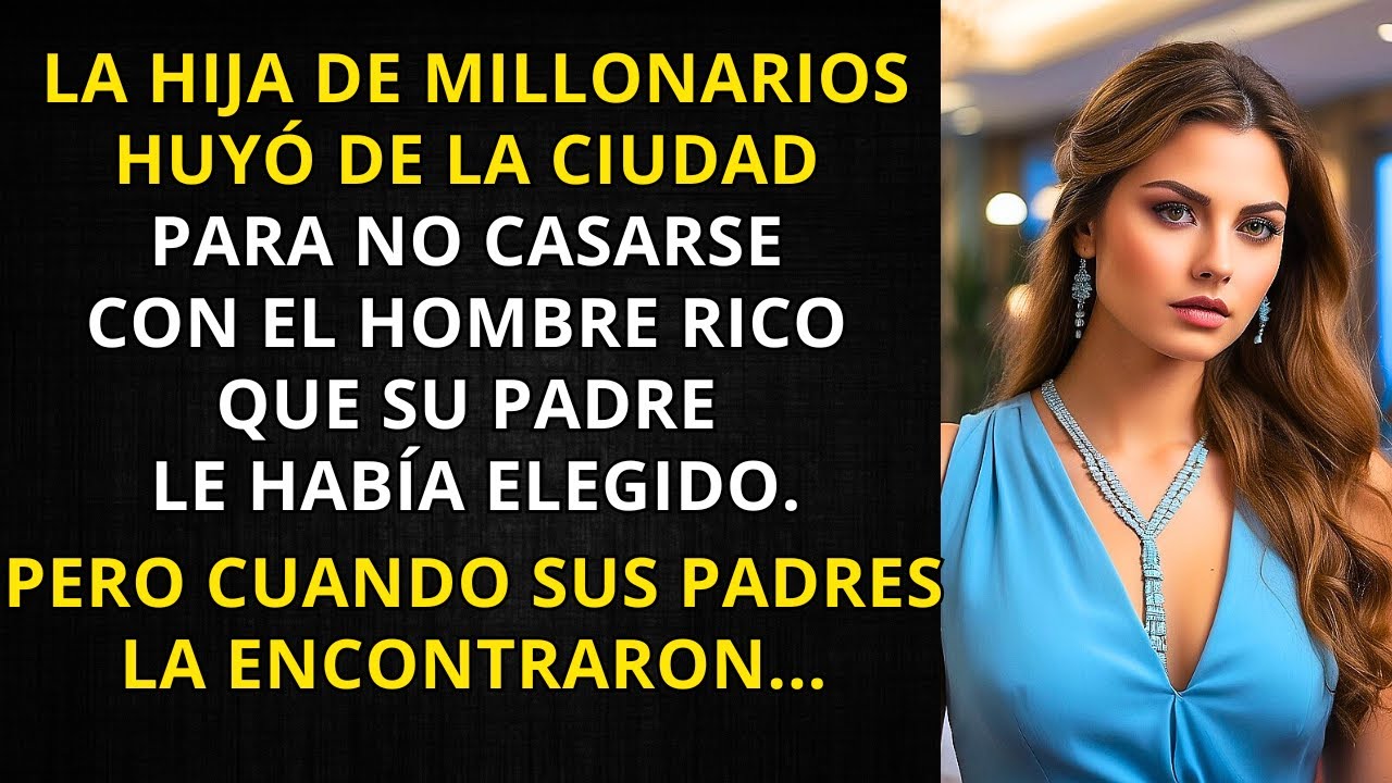 LA HIJA DE MILLONARIOS HUYÓ DE LA CIUDAD PARA NO CASARSE CON EL HOMBRE QUE SU PADRE LE HABÍA ELEGIDO