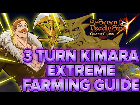 3 Turn Demon Kimara Extreme Farming Guide NO RNG | Seven Deadly Sins Grand Cross