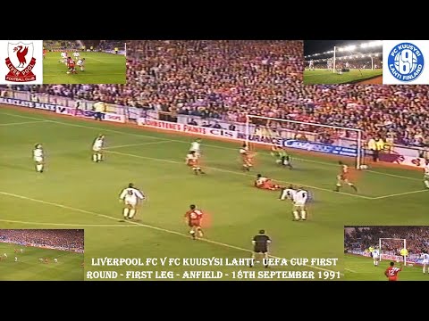 LIVERPOOL FC V FC KUUSYSI LAHTI – UEFA CUP FIRST ROUND – FIRST LEG – ANFIELD – 18TH SEPTEMBER 1991