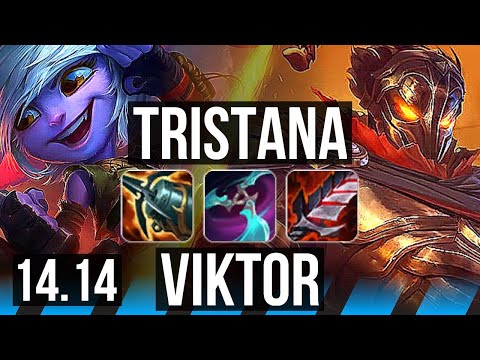 TRISTANA vs VIKTOR (MID) | 68% winrate, 6 solo kills, 8/2/6 | VN Master | 14.14