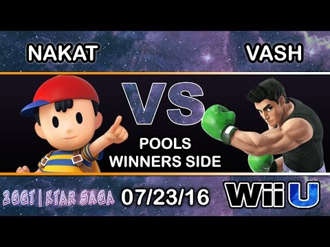 2GGT: KTAR Saga - CLG | Nakat (Ness) Vs.  PWRUP | Vash (Little Mac) Pools - Smash Wii U