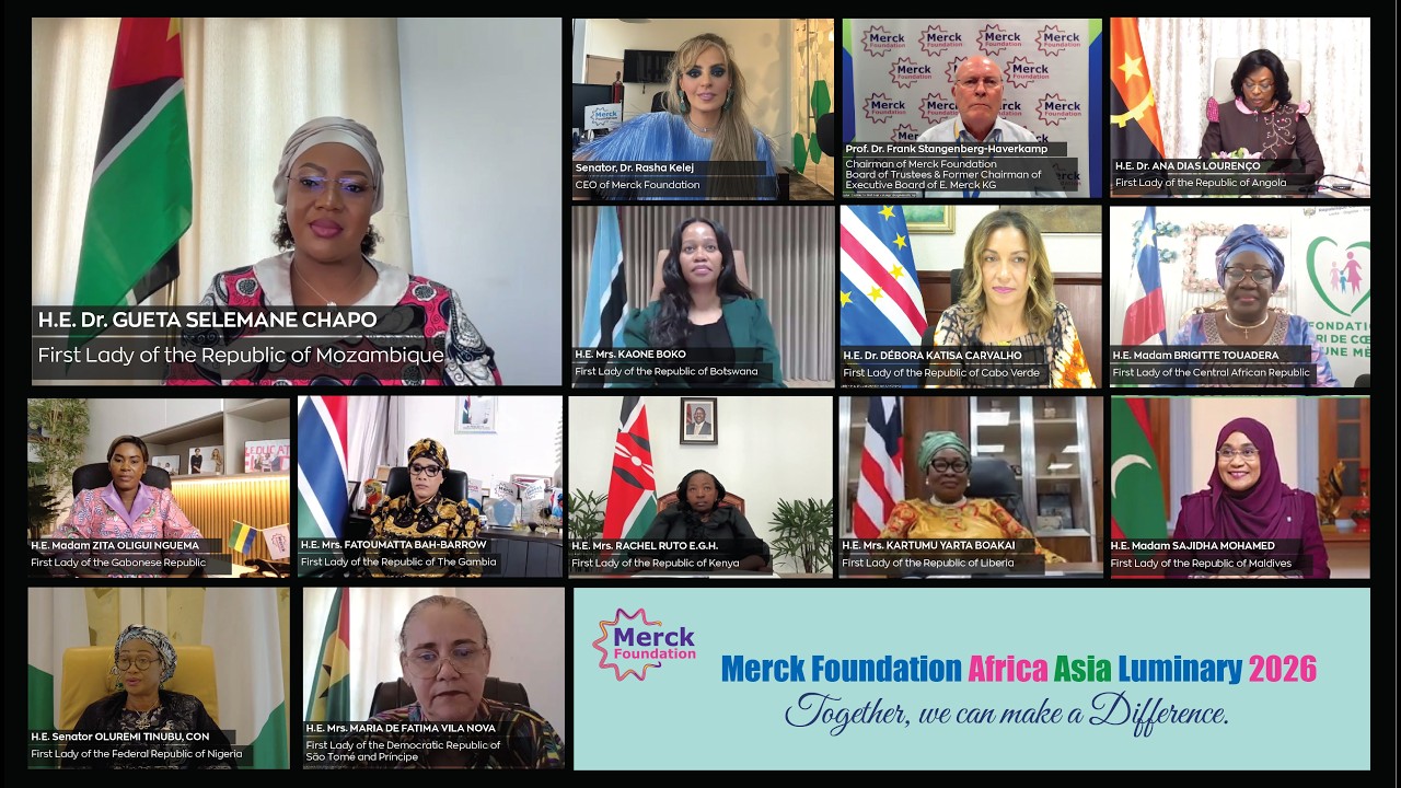 H.E. First Lady of Mozambique speech at 13th Merck Foundation Africa Asia Luminary (Online)2026