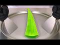 Aloe Vera Ice Cream Rolls Satisfying Visual ASMR
