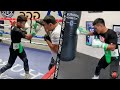 JERWIN ANCAJAS WORKS COMBINATIONS ON THE MITTS & HEAVY BAG AS HE STARTS CAMP FOR DECEMBER FIGHT!