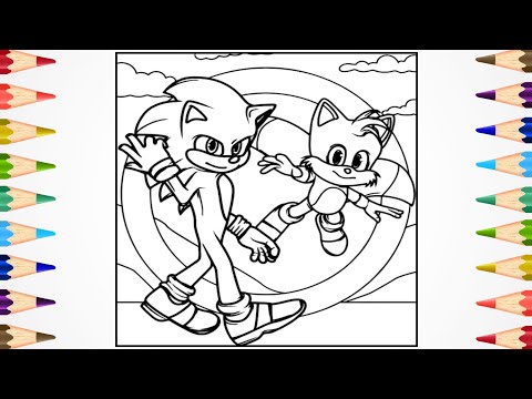 Sonic Coloring Pages | How To Draw Sonic | NCS Music