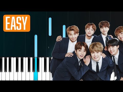 BTS - The Truth Untold (전하지 못한 진심) Ft. Steve Aoki (EASY) 100% EASY PIANO TUTORIAL