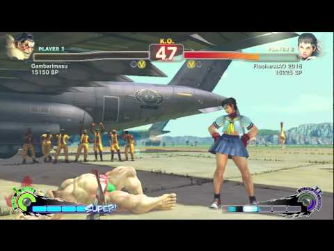 SSF4: Gambarimasu (Honda) VS FlusherMAO (Sakura)