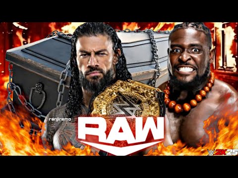 Roman Reigns vs Oba Femi  Wwe Smackdown 23rd April 2026 Casket Wwe2k25 Simulation - FULL MATCH