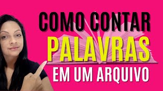 Como contar palavras em um TEXTO - Marketing digital