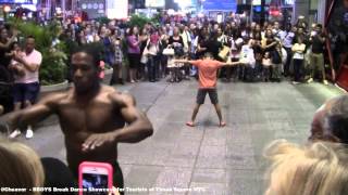B-BOYs Breakdance Showcase for Tourists | Times Square NYC @Cheavor
