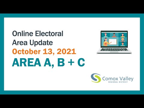 CVRD Electoral Areas - Online Update, Oct. 2021