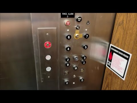 1965 Otis Black Button Traction Elevators - Clark Hall - Cornell University - Ithaca, NY