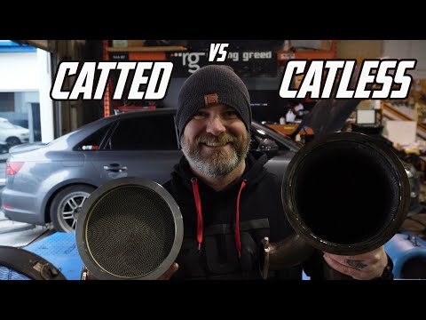 Does a Catless Downpipe Make More Power Than a Catted Downpipe? Audi B9 S4