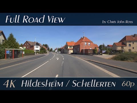 Hildesheim/Schellerten, Germany: Einum, Bettmar - Bundesstraße (B1) - 4K (2160p/60p) Ultra HD