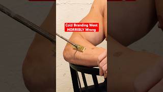 I Tried Cold Branding Myself… BIG Mistake #shorts #funny #science