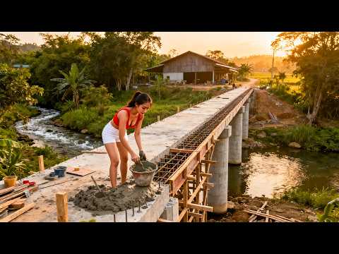 TIMELAPSE | From Stream Crossing to a $50,000 20m Concrete Bridge to the Farm | Step by Step