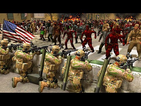 Endless ZOMBIE INVASION of NEW YORK CITY in New Zombie Battle Simulator!