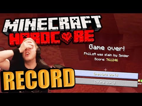 Bobicraft - Minecraft Record 5 YEARS in HARDCORE mode ends embarrassingly