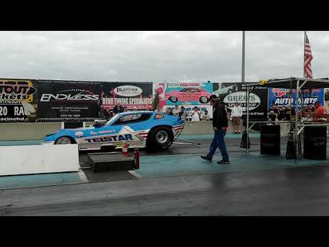 Doc Halladays Telstar Nostalgia Nitro Funny Car 1st pass at Time Machine Nationals at GLD 9-4-21