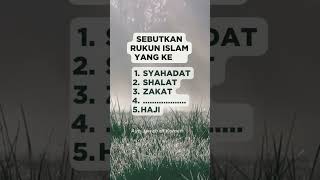 Download lagu Sebutkan rukun islam yang ke 4.? #short #rukunislam ##islamicvideo #islamic #muslimstatus mp3