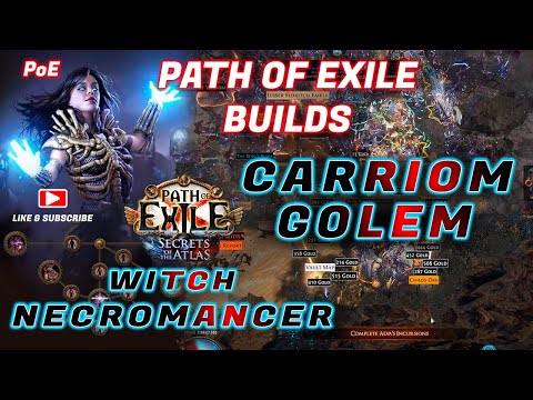 [PoE 3.26] Necromancer / 12 LINK SOCKET /Summon Carriom Golem