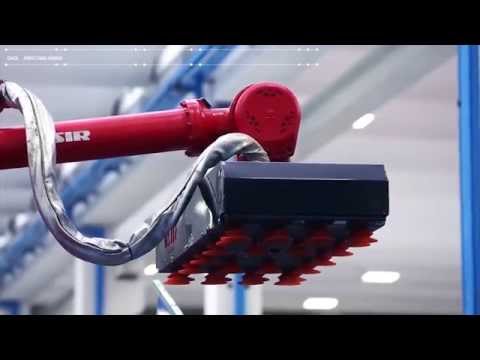 Spot Welding and Handling robots in Trays Production